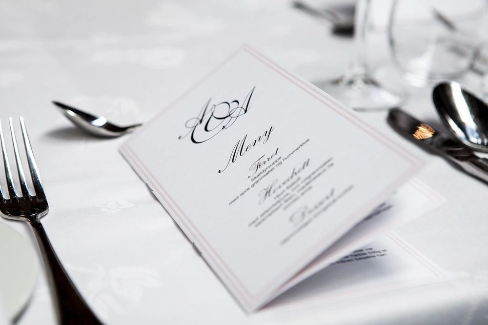 Image of a menu on the table at a restaurant for sale in Lethbridge, Alberta
