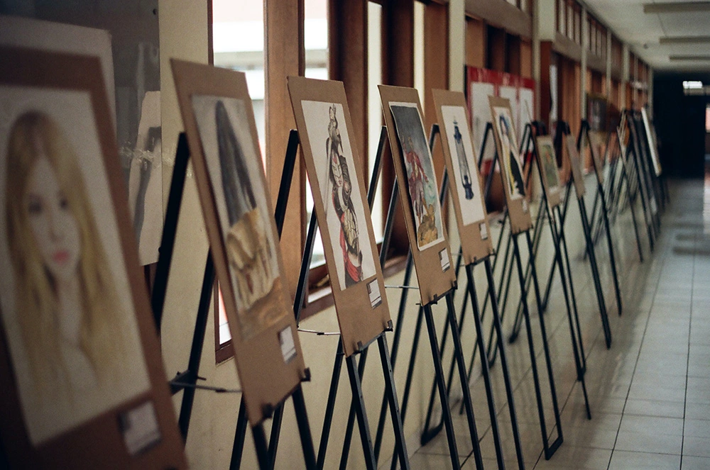 Image of an exhibition in one of the top art galleries for sale in Canada
