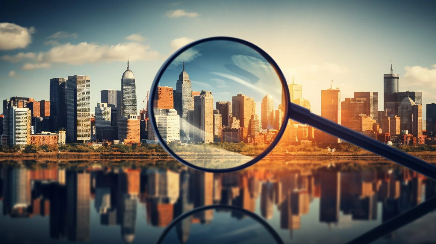 businesses for sale in Mississauga Ontario seen through a magnifying glass