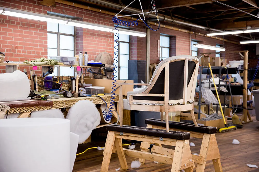 Image of a small workshop of a furniture manufacturer for sale in Canada