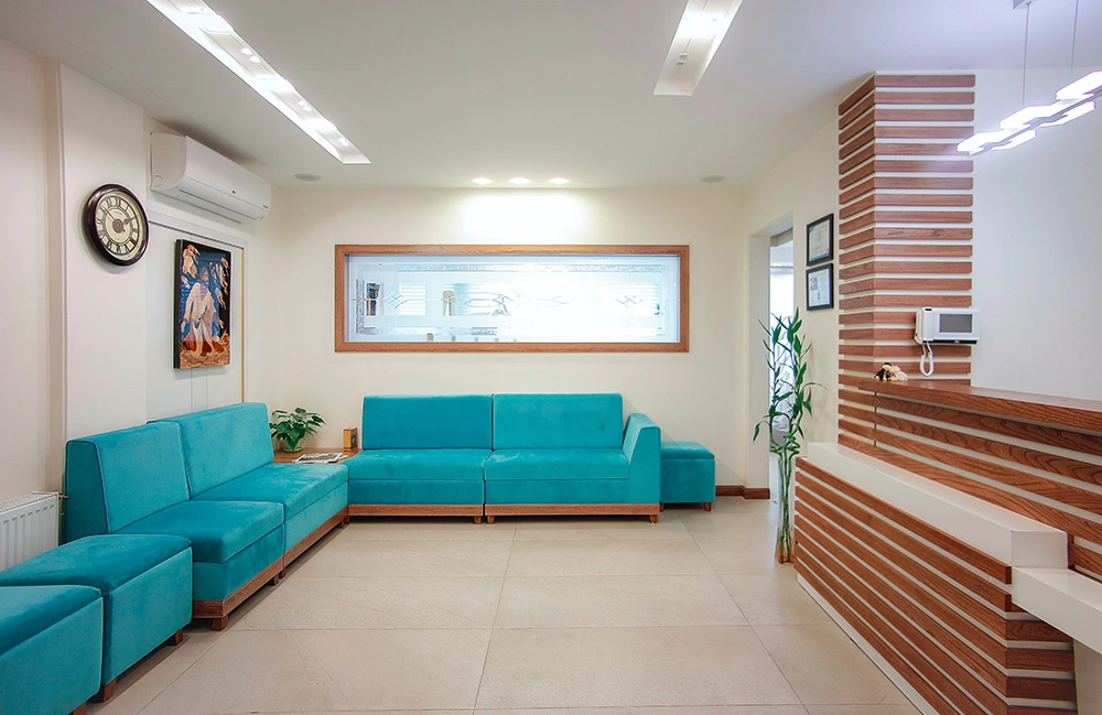 Image of the reception area at a medical practice for sale in Canada