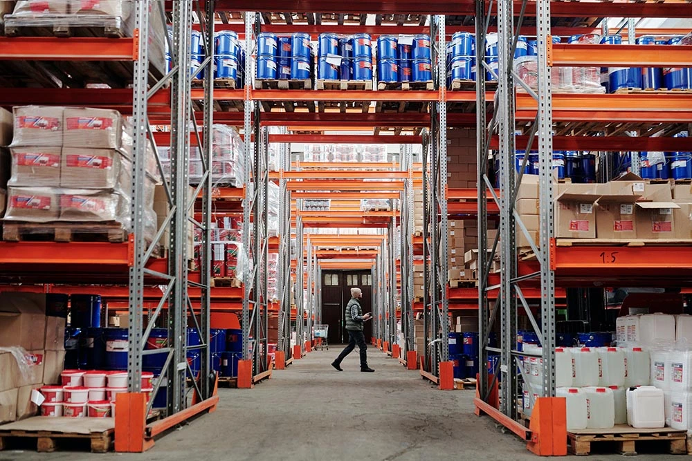 Image of a warehouse at a wholesale business for sale in Canada