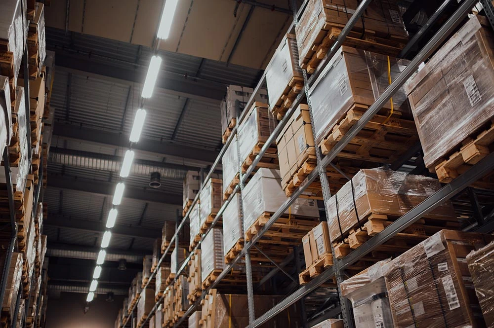 Image of a large warehouse at a wholesale business for sale in Canada